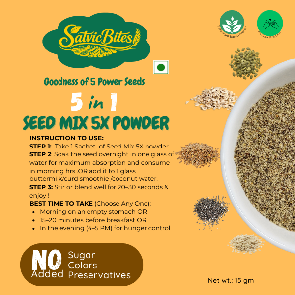 SatvicBites Seed Mix 5X Powder